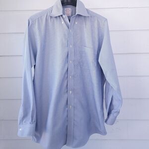 Brooks Brothers Non-Iron Striped Button Down Shirt Men's 15.5 33 Traditional Fit